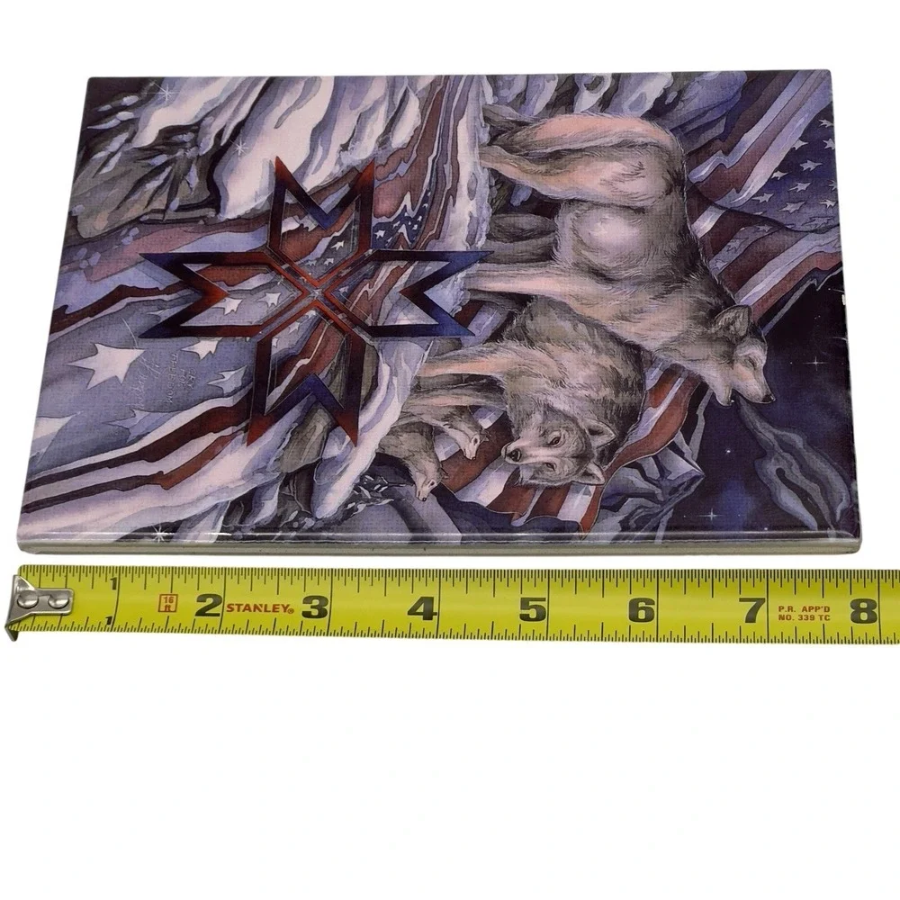 Jody Bergsma Wolf Ceramic Art Tile 8